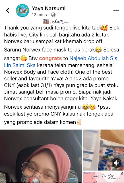 Aku Jatuh Cinta Sudah Sama Kain Norwex