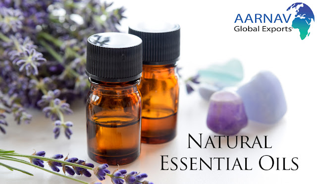 Availability of Pure Essential Oils which are created from plant materials such as rinds, timber, kernels, flowers, and bases is from Aarnav Global Exports.