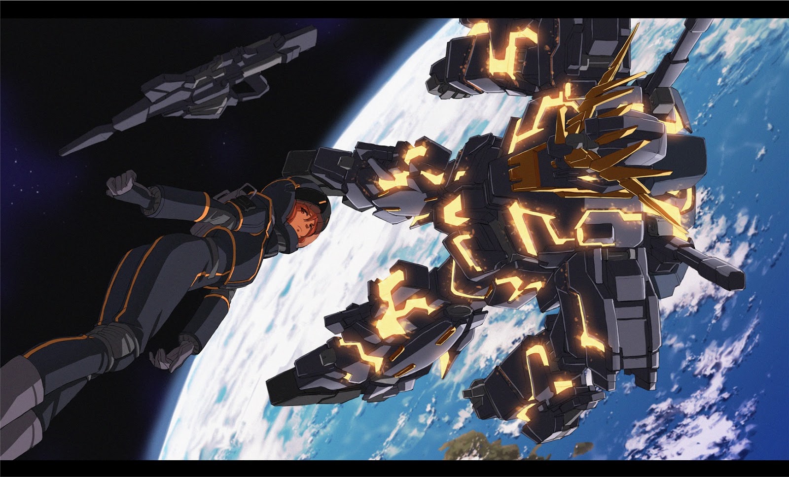 RX 0 Gundam Unicorn 02 Banshee And Marida Cruz Wallpaper Gundam