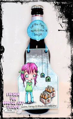 oddballart lizzy love ghosts digi stamp creepy cute