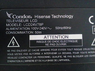 DUMP condor lcd 24v78p carte mere sag7.820.2090 roh