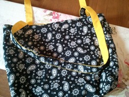 Reversible Bag - Black & Yellow