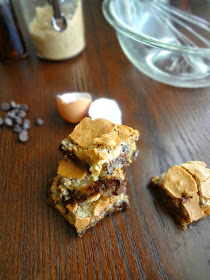 Chocolate Chip Cookie Mud Hen Bars