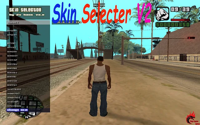 GTA San Andreas Skin Selecter Latest Version