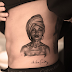 Check out Drake's tattoo of Sade Adu on his body