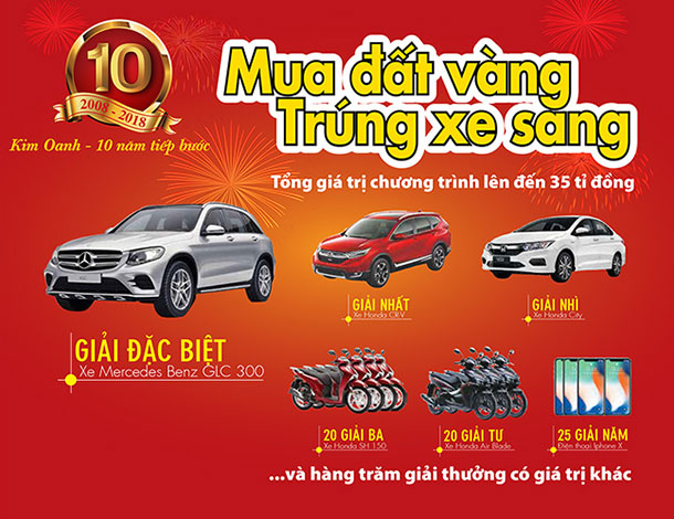 Mua đất vàng trúng ngàn quà tặng