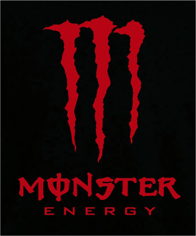 Monster Energy Logo In Black