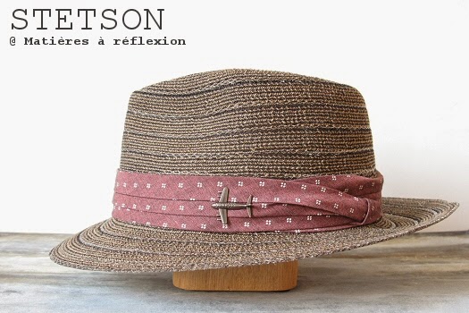 Chapeau femme Stetson estival en paille brun Maywood