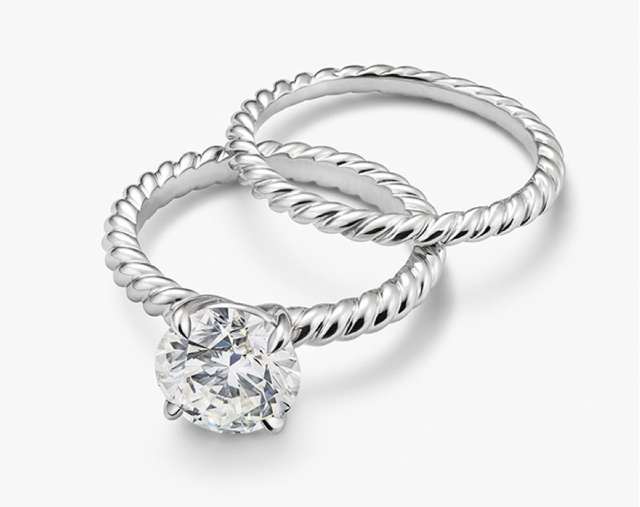 A David  Yurman  Cable Engagement  Ring  Imposter  Engagement  