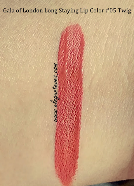 Swatch Gala Of London Long Stay Lip Color #05 Twig