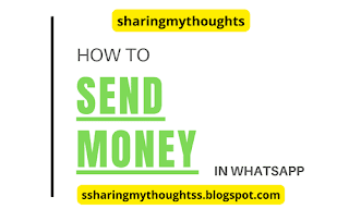 How to send money on Whatsapp