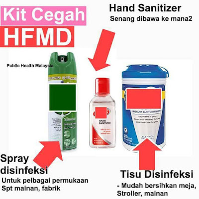 Cegah HFMD, hfmd, penyakit kaki tangan dan mulut. penyakit tangan kaki dan mulut, hand foot mouth desease, cara cegah hfmd, cara elak anak kena hfmd, tips elak hfmd, hfmd,