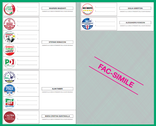 Fac Simile Scheda Elezioni Regionali 2014 Emilia Romagna