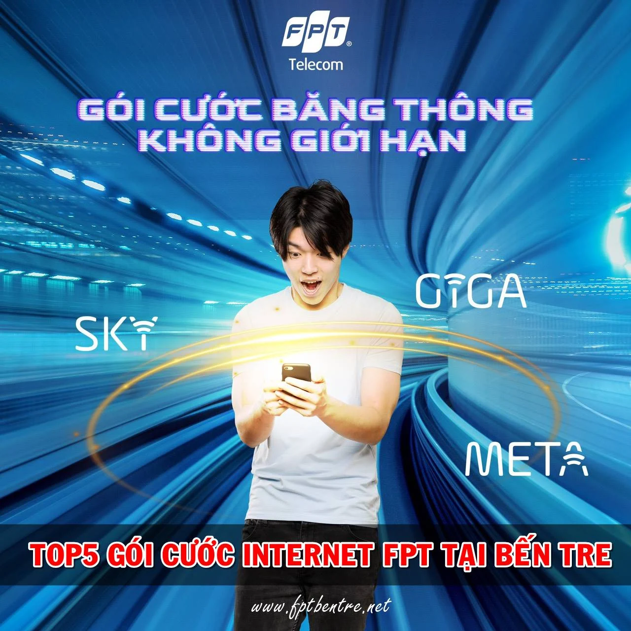 Top 5 gói cước internet của FPT Bến Tre cho cá nhân, doanh nghiệp