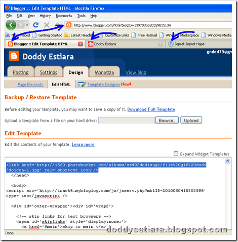 favicon blogspot