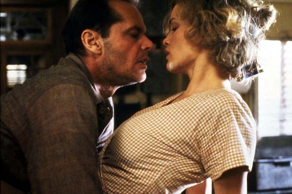 Jack Nicholson and Jessica Lange smoldering in'The Postman Always Rings