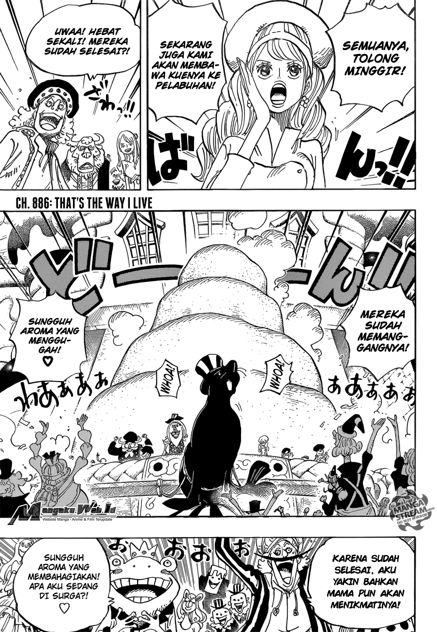One Piece Chapter 886 Gratis Begitulah Cara Hidupku-Spoiler One Piece 887 Mangajo 888
