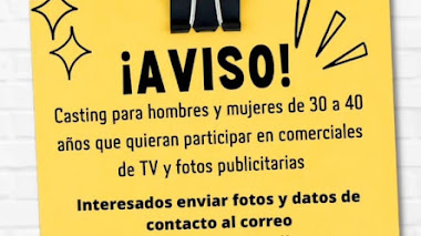 CASTING en COLOMBIA: Se buscan HOMBRES y MUJERES de 30 a 40 años que quieran participar en COMERCIALES de TV y FOTOS PUBLICITARIAS