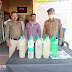जगदलपुर :  अवैध शराब बिक्री के दौरान बोधघाट थाना क्षेत्रान्तर्गत की गई कार्यवाही