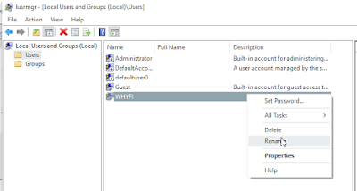 lusrmgr.msc rename user account