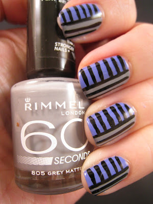 Purple-grey-stripes-nail-art