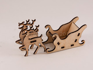 1/48th Reindeer & Sleigh laser cut Kit