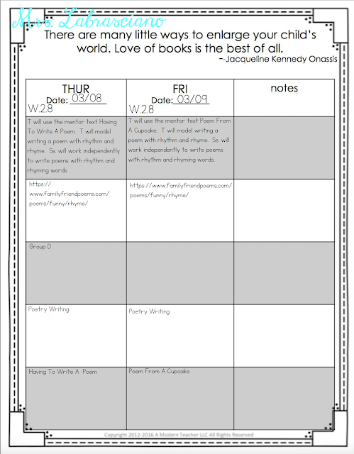 Click here to learn all about teaching ELA in the second  grade classroom.  These free and fun lesson outlines will detail curriculum and ideas for all informational, literature and writing standards in my 2nd grade elementary classroom.  This week's lessons will be all about: how words and phrases supply rhythm and in meaning in stories and poems.  Your second grade students will love the lessons and activities shared here.  These lesson outlines are added and updated almost each week.