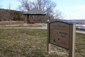 Heritage Park in Taylors Falls overlooking the St. Croix River 