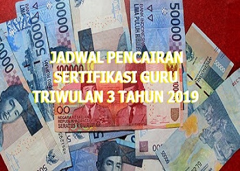 Jadwal Pencairan Sertifikasi Guru Triwulan 3 Tahun 2019 - SDN SOBANG 1