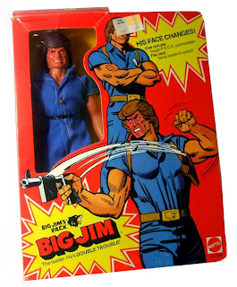 Mattel's Big Jim PACK "Commander" Jim figure  - Double-Trouble version - boxed