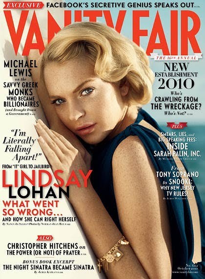 Magazine: Vanity Fair Issue: October 2010. Model/Star: Lindsay Lohan