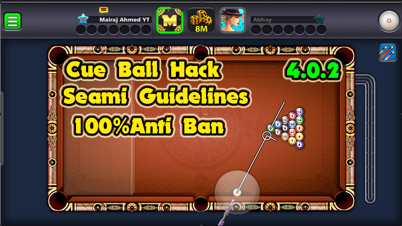 8 Ball Pool 4.0.2 White Ball In Hand - Mairaj Ahmed Mods - 