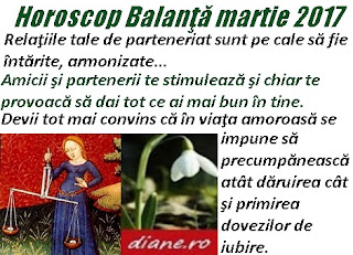 Horoscop martie 2017 Balanţă 