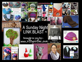 Sunday Night Link Blast ~A Mix Of Fun Crochet Patterns http://www.niftynnifer.com/2014/12/sunday-night-link-blast-mix-of-fun.html #LinkBlast #Crochet #CrochetRoundUp