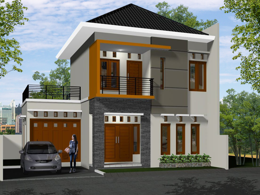 Desain Rumah  Minimalis  2  Lantai  Modern  Terbaru 2019