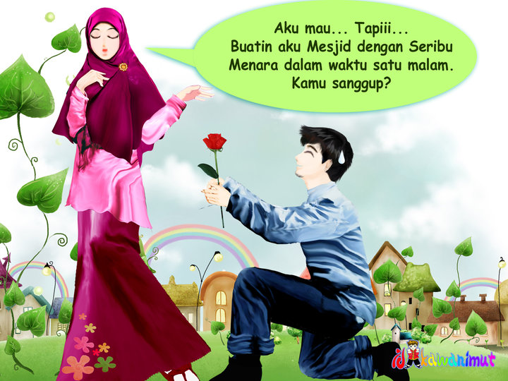  gambar  animasi  kartun  muslim dan muslimah  kartun  yunik