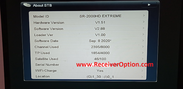 STARSAT SR-2000HD EXTREME RECEIVER NEW SOFTWARE V2.88