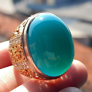 Batu Bacan Doko Super BC050 Body Glossy Klimis Ikatan Perak Kokoh