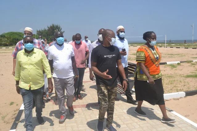 Malindi Town Ward MCA David Kadenge with Governor Amason Kingi