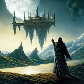 Elrond (Lord of the Rings) looks upon Moon's Spawn (Malazan Book of the Fallen)