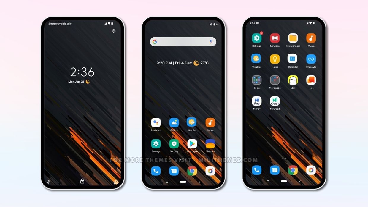 Android Q MIUI 12 Theme