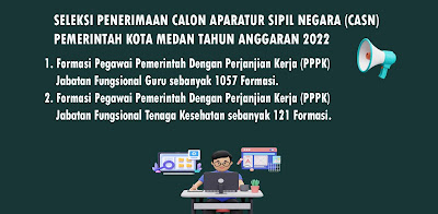 SELEKSI PENERIMAAN CALON APARATUR SIPIL NEGARA (CASN) PEMERINTAH KOTA MEDAN TAHUN ANGGARAN 2022