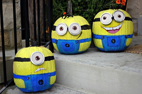 funny pumpkin painted design ideas