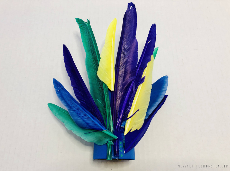peacock feather craft