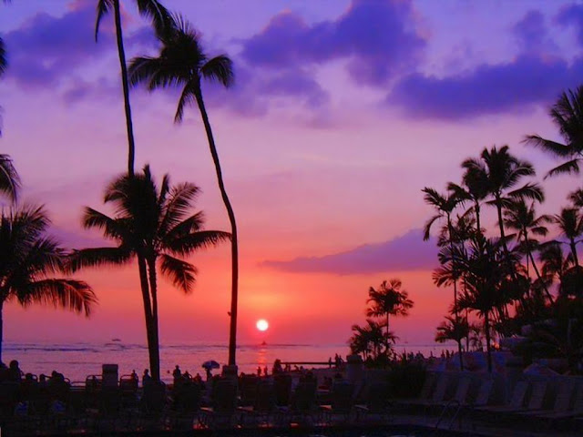 hawaii beach sunset. Hawaii beach sunset wallpaper