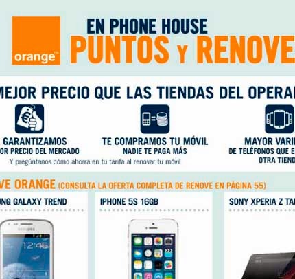 ... Renove de Orange , asÃ­ como el programa de puntos de este mes de