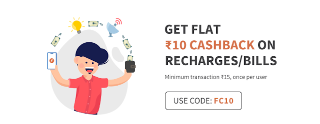 Freecharge Offer: Rs 10 Cashback on Recharge of Rs 15 (For All Users)