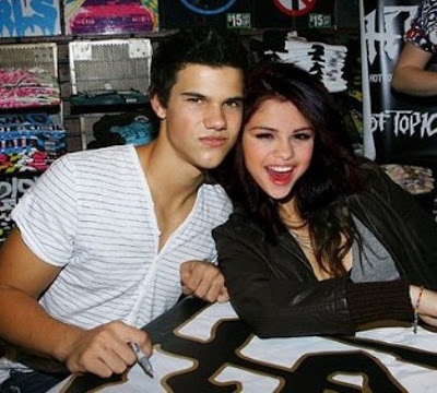 Selena Gomez y Taylor Lautner.