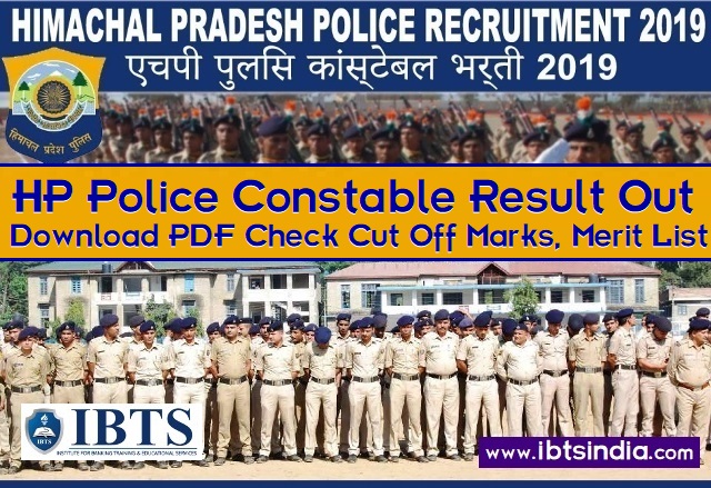 HP Police Constable Result 2019 Out  Check HP Constable Cut Off Marks, Merit List