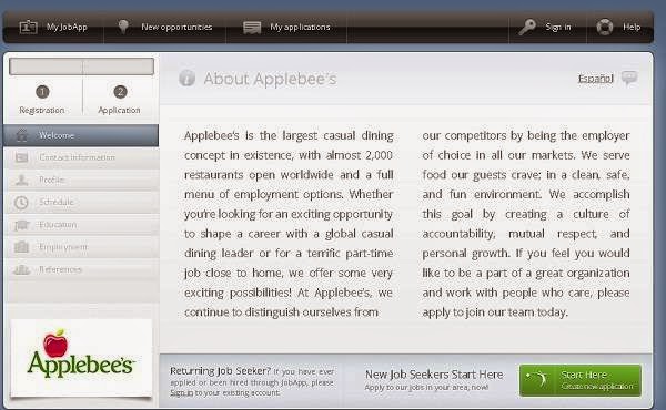 ... Job Application Portal of Applebeeâ€™s to make career at Applebeeâ€™s